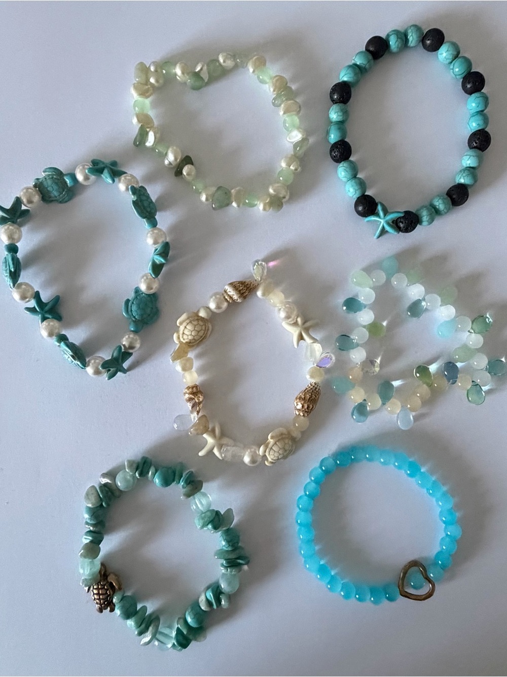 summer blues bracelet bundle 🐬 - Picture 2 of 9